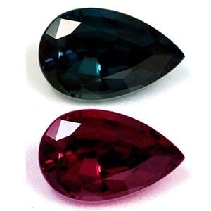 Loose Alexandrite Gemstone AGL Pear 1.09ct Green EC: Loose Alexandrite Gemstone AGL Pear 1.09ct Green EC Loose 1.09ct green alexandrite gemstone, faceted with EC clarity, untreated, and measurements of 8.22L x 5.25W, certified by AGL. Item Specifics: