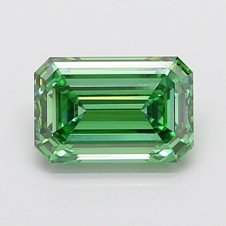 Loose Lab Diamond IGI Emerald 4.23ct Fancy Vivid Green VS1: Loose Lab Diamond IGI Emerald 4.23ct Fancy Vivid Green VS1 RADO Diastar wristwatch made from ceramic with analog display, quartz movement, gold exterior color, and a wrist size of 5.90 inches, made in