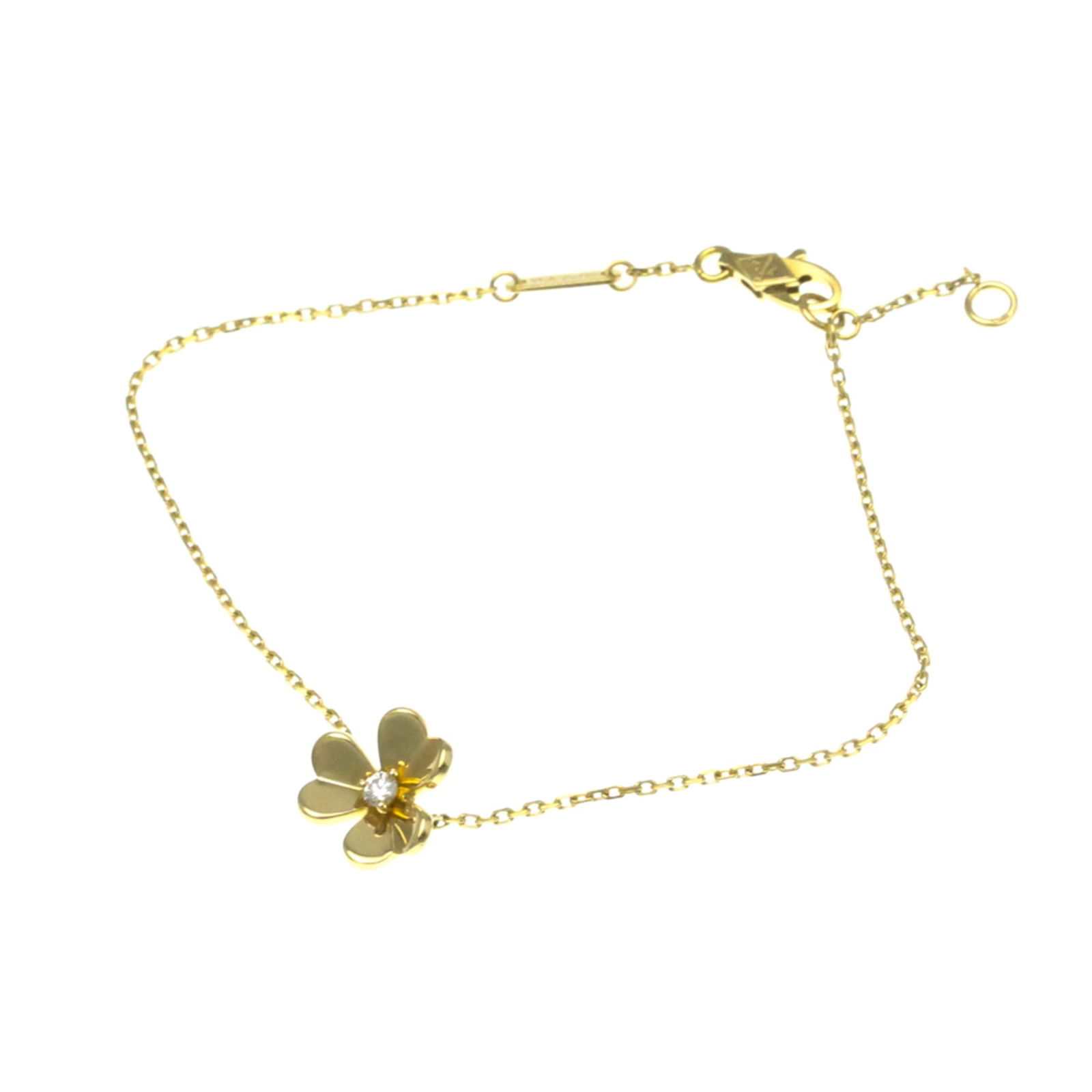 Yellow Gold (18K) Van Cleef & Arpels Charm Bracelet: Yellow Gold (18K) Van Cleef & Arpels Charm Bracelet Van Cleef & Arpels charm bracelet crafted from 18K yellow gold, suitable for both women and men, with a length of 16cm to 17cm (6.29" to 6.69") and