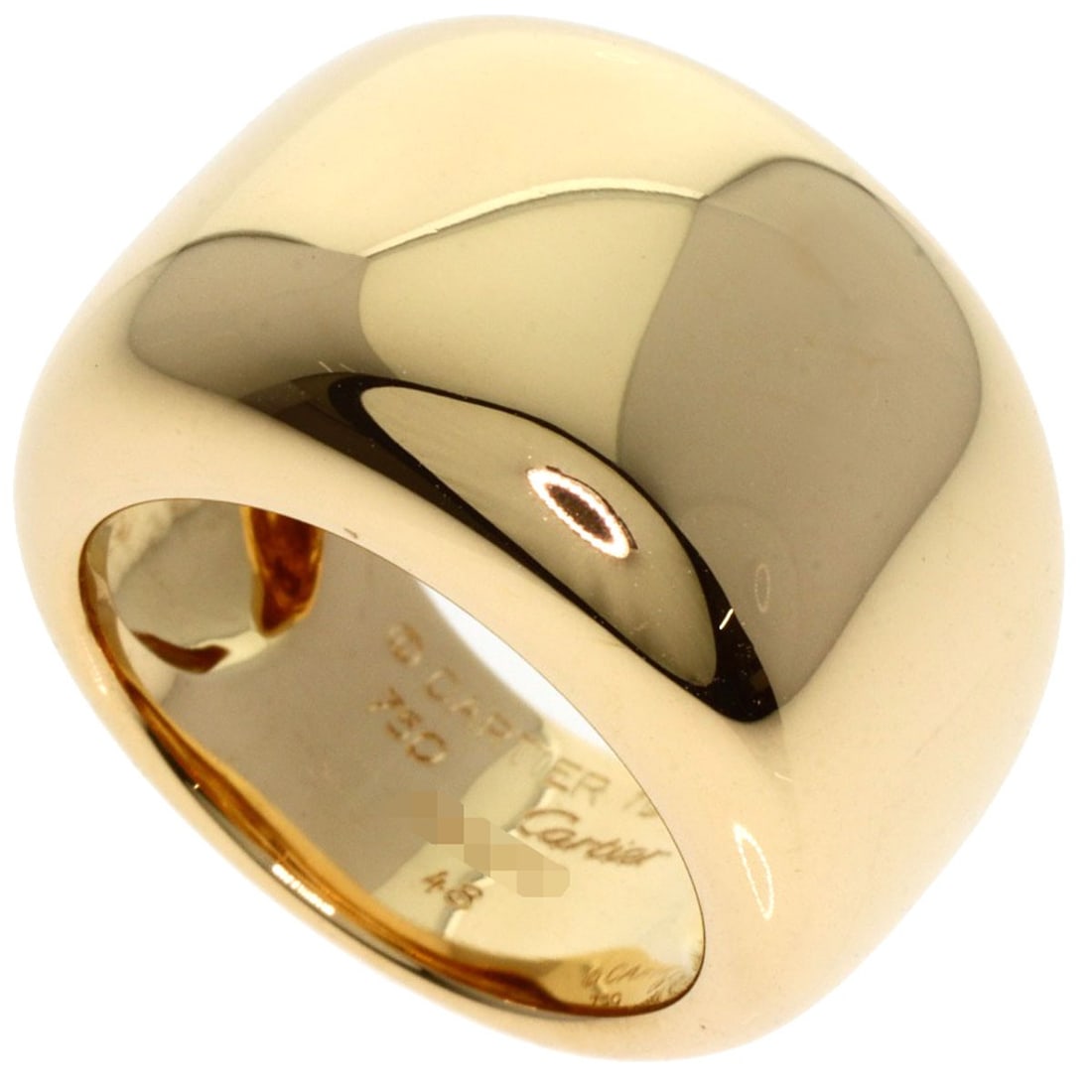 CARTIER K18 Yellow Gold Nouvelle Vague #48 Ring (1 of 7)