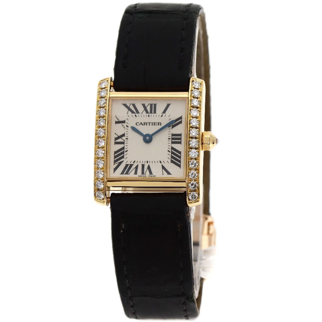 Leather CARTIER Tank francaise SM Watches WE100151 K18 Yellow Gold/ (1 of 20)