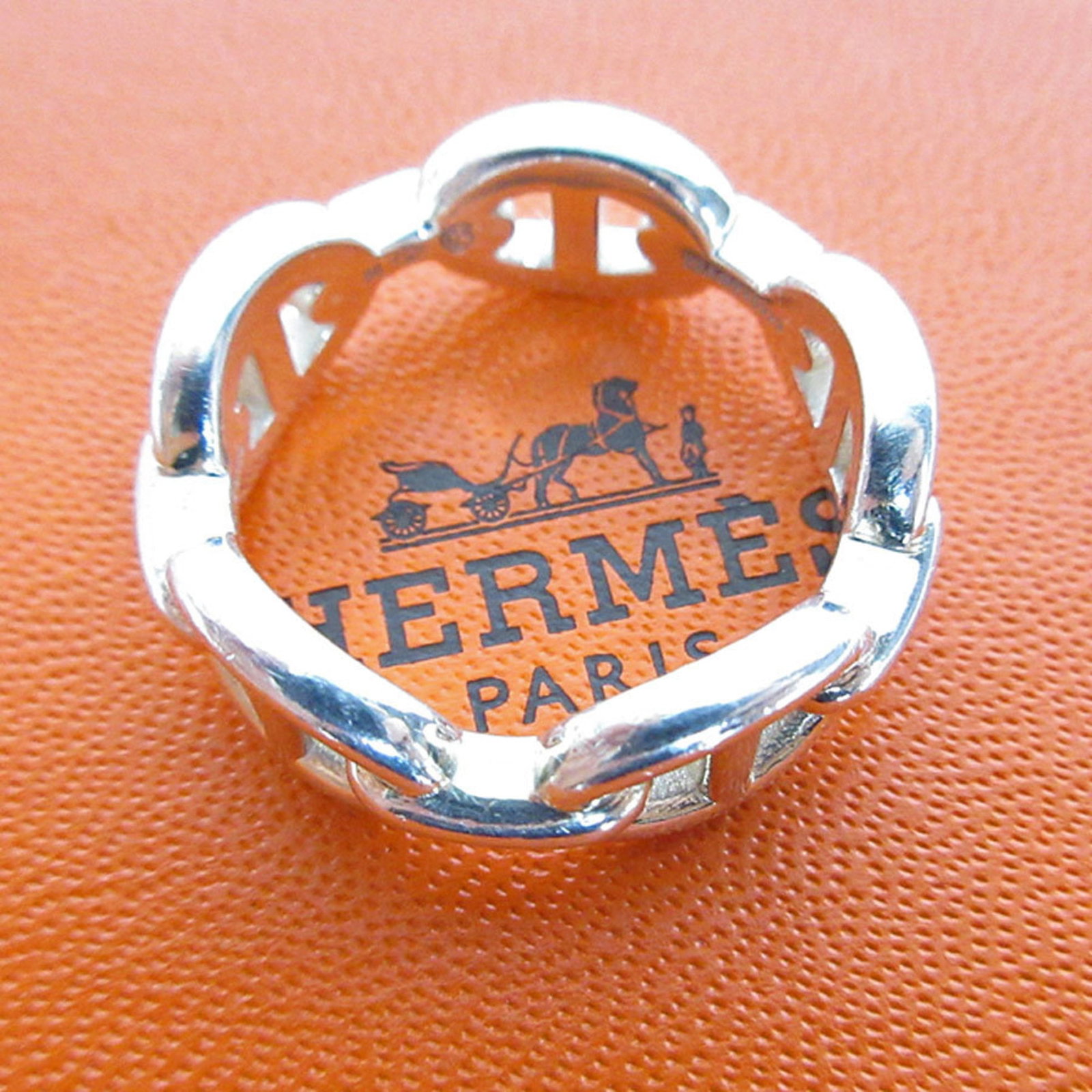 Silver 925 Hermes Band Ring (1 of 5)