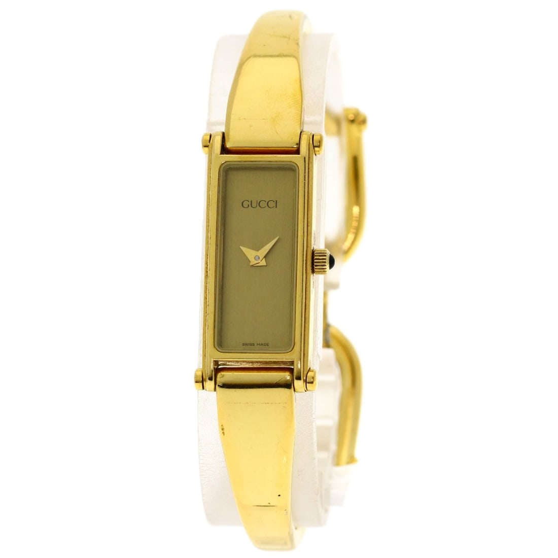 GUCCI Gold Plated Square Face Watches 1500L (1 of 20)