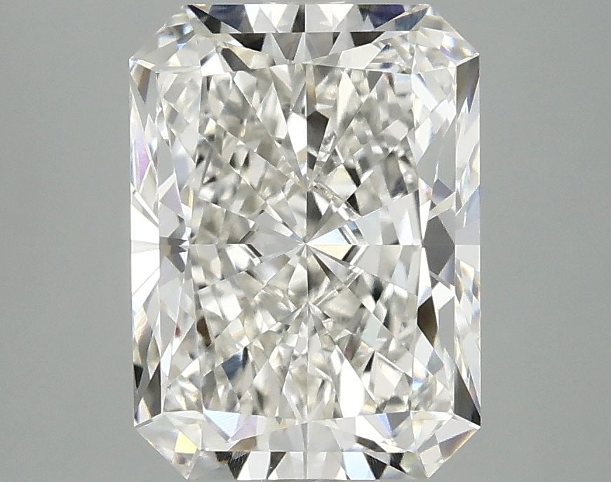 Loose Lab Diamond IGI Radiant 3.09ct H VVS2: Loose Lab Diamond IGI Radiant 3.09ct H VVS2 Loose lab-grown diamond weighing 4.06 carats with an oval cut, fancy vivid pink color, and VS2 clarity. Certified by IGI, with very good polish and