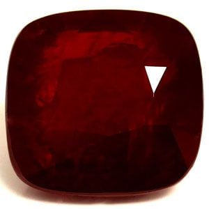 Loose Ruby Gemstone GIA Cushion 3.05ct Red SI: Loose Ruby Gemstone GIA Cushion 3.05ct Red SI This Tiffany necklace is made of 18K pink gold, featuring a diamond, weighs 2g, and has a neck circumference of 40 cm. It is in very good used condition w