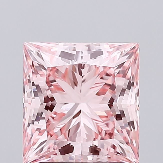 Loose Lab Diamond 2.41ct Fancy Vivid Pink VVS2 - IGI Princess: Loose Lab Diamond 2.41ct Fancy Vivid Pink VVS2 - IGI Princess Loose lab-grown diamond weighing 1.04ct, fancy intense pink color with VS2 clarity, certified by IGI; measures 6.81L x 4.81W x 3.19H. 