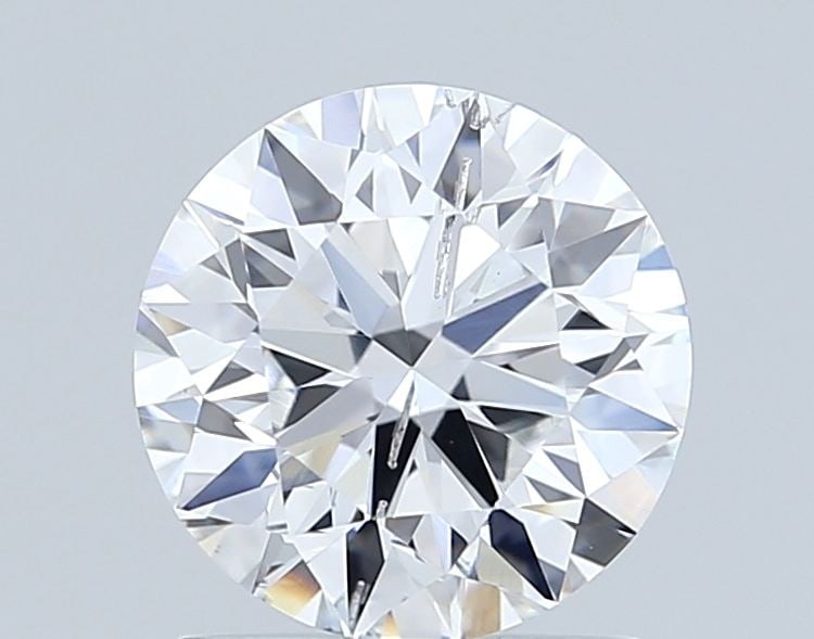 Loose Lab Diamond 1.32ct E SI1 - Round: Loose Lab Diamond 1.32ct E SI1 - Round Loose Lab-Grown Diamond weighing 1.32ct, with E color and SI1 clarity, round cut, measuring 6.97mm x 6.95mm x 4.36mm, certification not available. Item