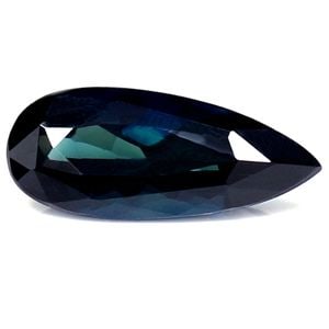 Loose Sapphire Gemstone Pear 1.12ct Blue SI: Loose Sapphire Gemstone Pear 1.12ct Blue SI 1.12ct Blue Sapphire gemstone, faceted with SI clarity and no treatment, measuring 9.93mm x 4.23mm, available without certification. Item Specifics: Type: