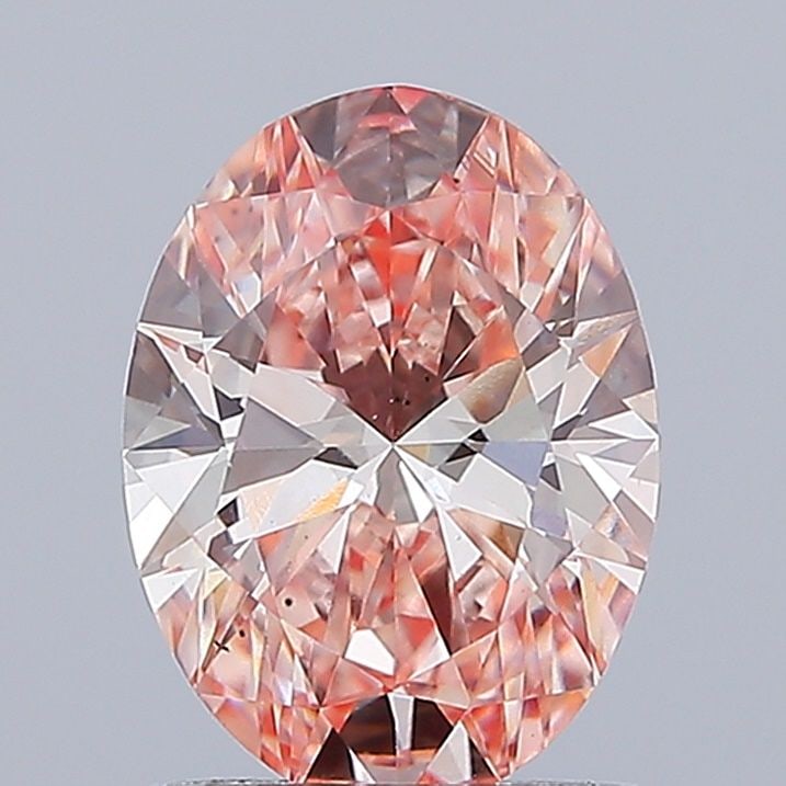 Loose Lab Diamond 1.46ct Fancy Intense Pink VS2 - IGI Oval: Loose Lab Diamond 1.46ct Fancy Intense Pink VS2 - IGI Oval 1.46ct Fancy Intense Pink Lab Diamond, VS2 clarity, oval cut with VG polish and EX symmetry, measuring 8.73mm x 6.44mm x 4.01mm, certified