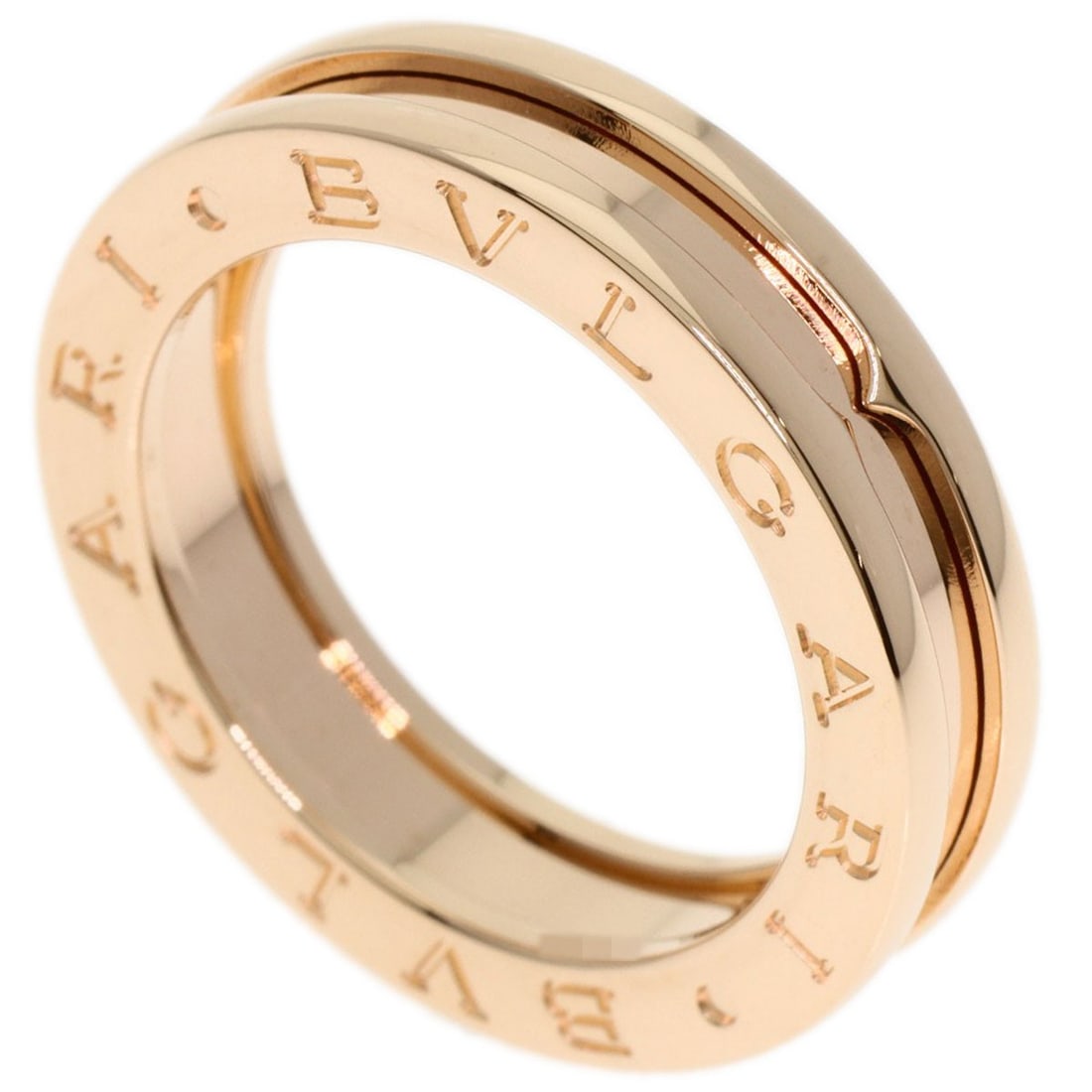 BVLGARI K18 Pink Gold B.zero1 Ring #52: BVLGARI K18 Pink Gold B.zero1 Ring #52 This BVLGARI K18 Pink Gold B.zero1 Ring is size 6.25 (US), made in Italy with K18 gold purity and no main stone. Item Specifics: Brand: BVLGARI Style: Ring
