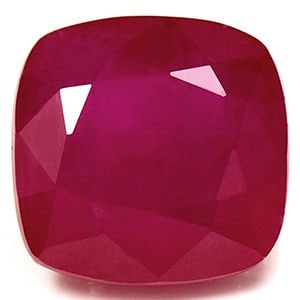 Loose Ruby Gemstone 3.47ct Red SI - GIA Cushion: Loose Ruby Gemstone 3.47ct Red SI - GIA Cushion Loose ruby gemstone weighing 3.47 ct, faceted cut, medium red color, SI clarity, and certified by GIA. Item Specifics: Type: Ruby Carat: 3.47 Cut:
