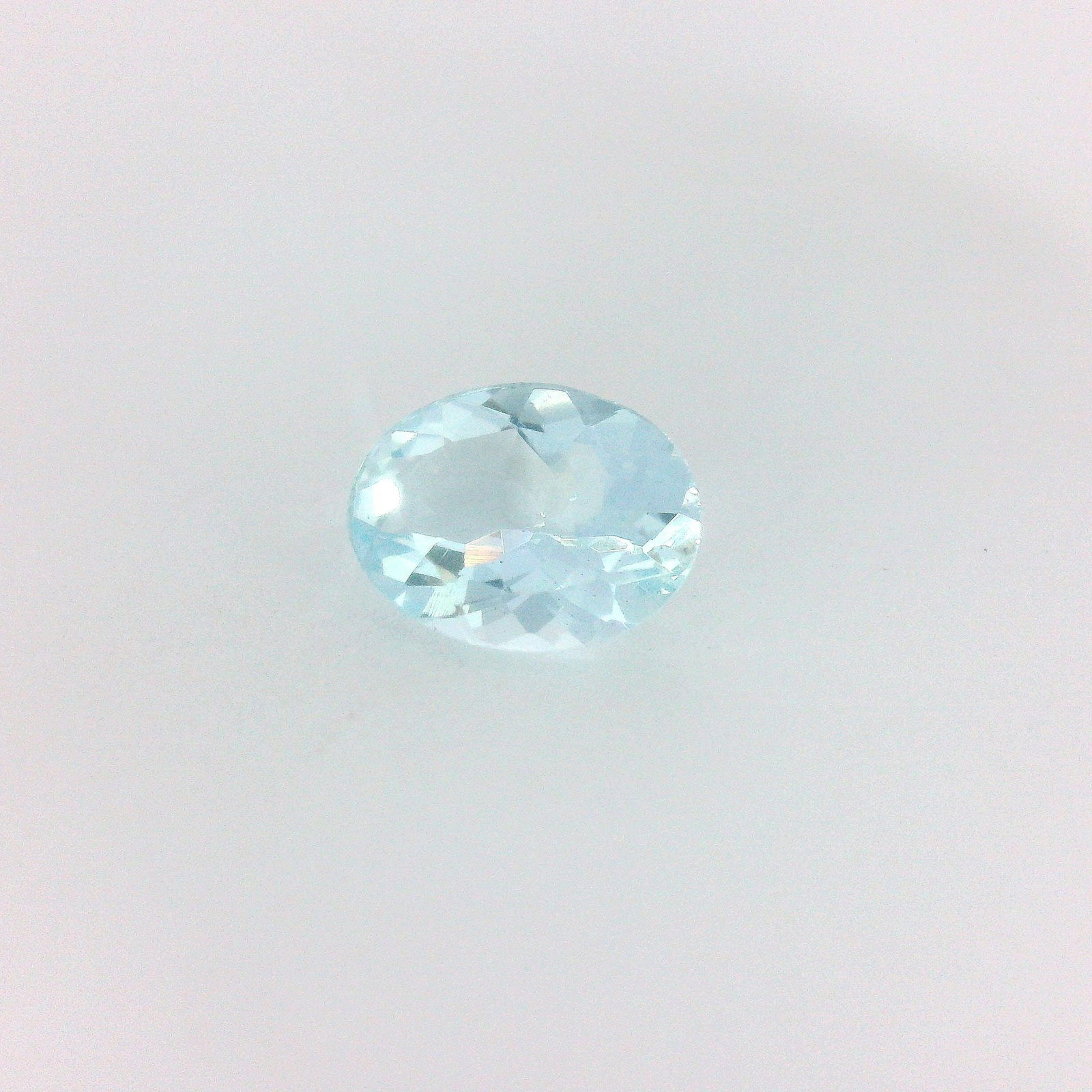 Loose Aquamarine Gemstone GSI Oval 1.0ct Blue EC (1 of 1)