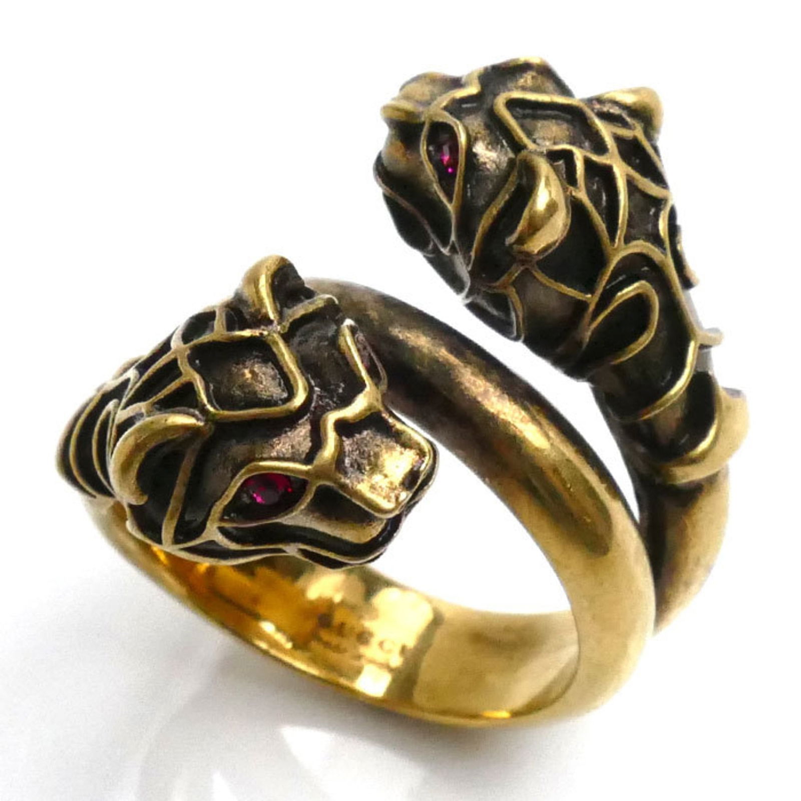Gucci Metal Band Ring: Gucci Metal Band Ring Gucci men's band ring made of gold metal, size 58 (US size 9), in used condition with scratches and traces of usage. Item Specifics: Brand: Gucci Type: Band Ring Gender: Men