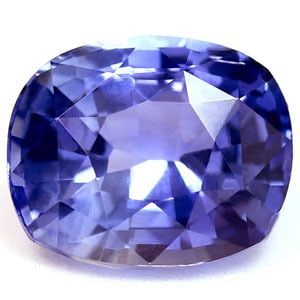 Loose Cushion 1.71ct Blue EC Sapphire Gemstone: Loose Cushion 1.71ct Blue EC Sapphire Gemstone Loose Cushion 1.71ct blue EC Sapphire gemstone, with a medium blue color, faceted cut, and measurements of 7.39L x 6.12W; without certification. Item Spe