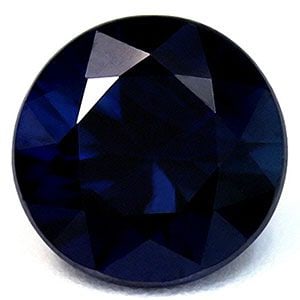 Loose Sapphire Gemstone Round 1.19ct Blue SI (1 of 1)