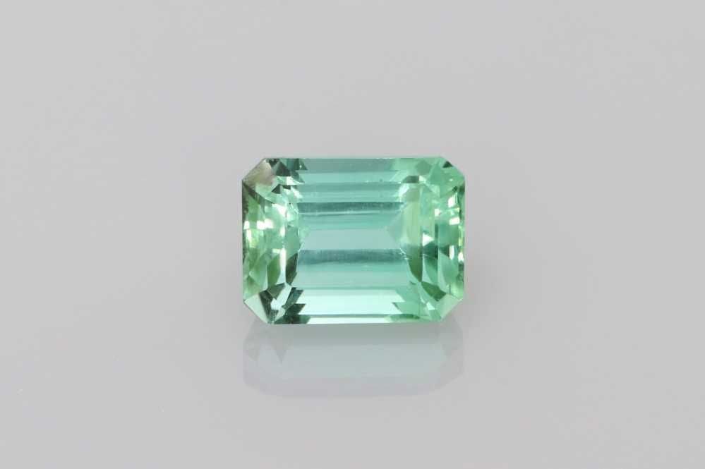 Loose Tourmaline Gemstone Emerald 1.46ct Green EC: Loose Tourmaline Gemstone Emerald 1.46ct Green EC Hermes band ring in blue and silver, made from plastic and silver 925, size 5.5, in good used condition with visible wear. Item Specifics: Type: