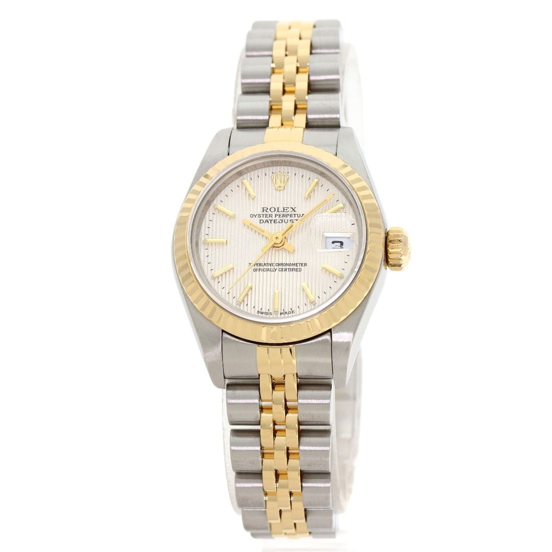 ROLEX Datejust 79173 Silver Tapestry Stainless Steel/ SSxK18YG (1 of 20)