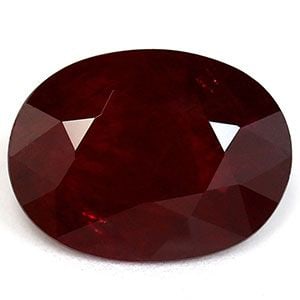 Loose Ruby Gemstone 1.42ct Red - Oval: Loose Ruby Gemstone 1.42ct Red - Oval Loose Ruby Gemstone weighing 1.42ct, red color with SI clarity, heated treatment, and faceted cut, with dimensions of 8.16L x 6.13W. Item Specifics: Type: Ruby Ca