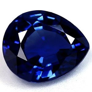 Loose Pear 1.01ct Blue EC Sapphire Gemstone: Loose Pear 1.01ct Blue EC Sapphire Gemstone Loose Pear-shaped Sapphire Gemstone of 1.01ct with intense blue color and EC clarity, faceted cut, with measurements of 6.62L x 5.59W. Item Specifics: