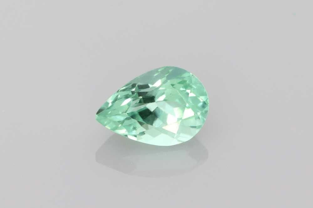Loose Tourmaline Gemstone Pear 1.23ct Green EC (1 of 1)