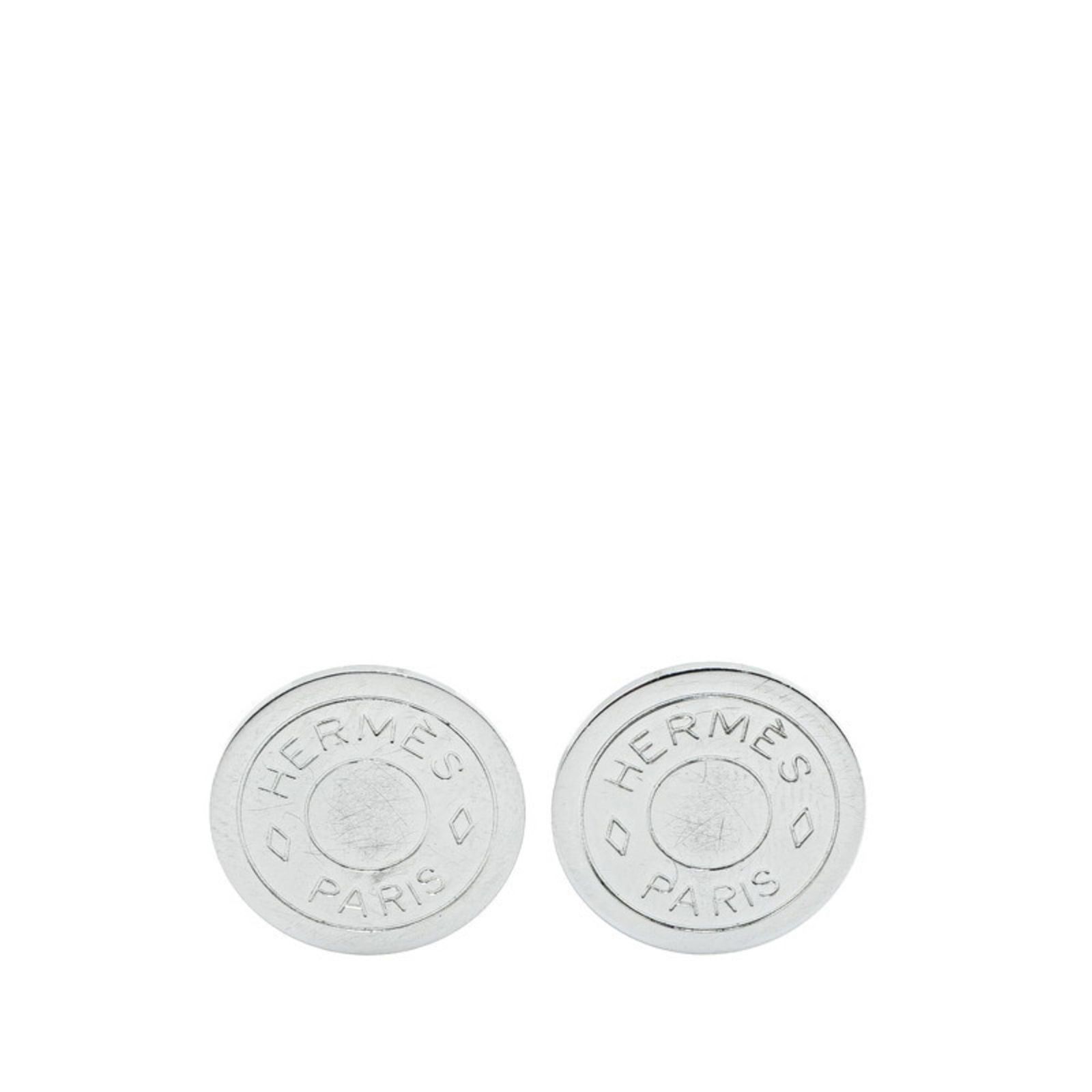 Metal Hermes Clip Earrings (1 of 4)