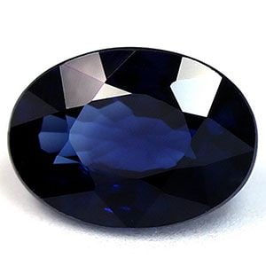 Loose Oval 1.04ct Blue SI Sapphire Gemstone (1 of 1)