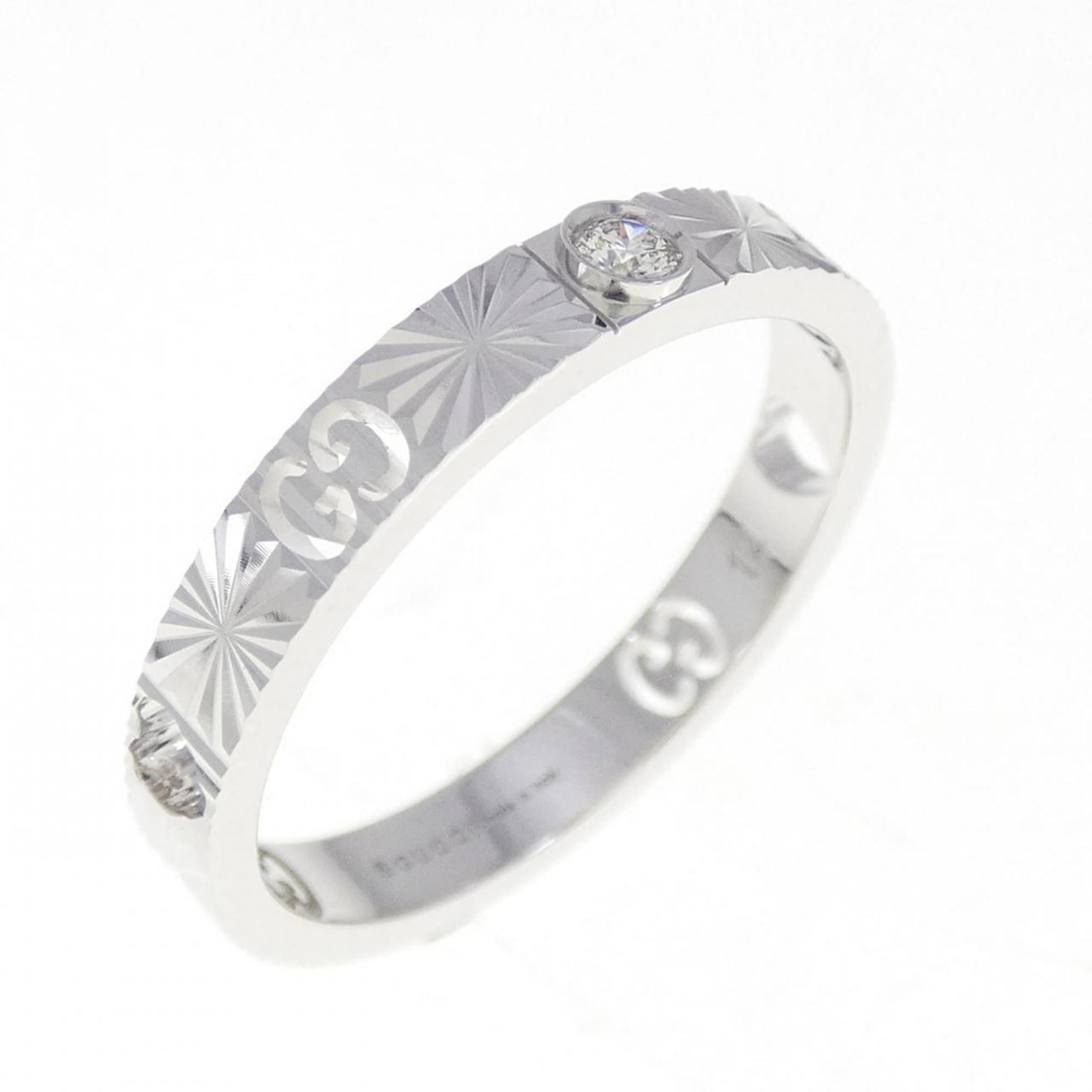 18K White Gold Gucci Band Ring (1 of 5)