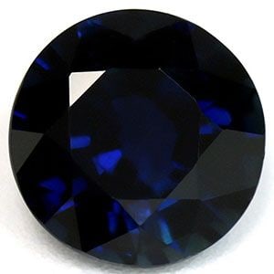 Loose Sapphire Gemstone Round 1.08ct Blue SI: Loose Sapphire Gemstone Round 1.08ct Blue SI Loose round blue sapphire gemstone weighing 1.08ct with SI clarity, measured at 6.22L x 6.17W mm, without treatment. Certification is not provided. Item