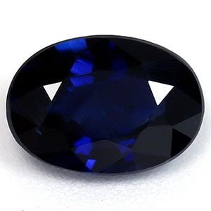 Loose Sapphire Gemstone 1.03ct Blue SI - Oval: Loose Sapphire Gemstone 1.03ct Blue SI - Oval Loose heated sapphire gemstone weighing 1.03ct, deep blue color, SI clarity, with faceted cut, measurements of 7.18L x 5.16W, and no certification. Item