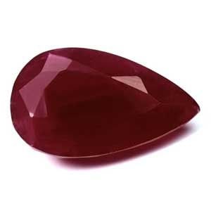 Loose Ruby Gemstone GIA Pear 1.43ct Red SI (1 of 1)