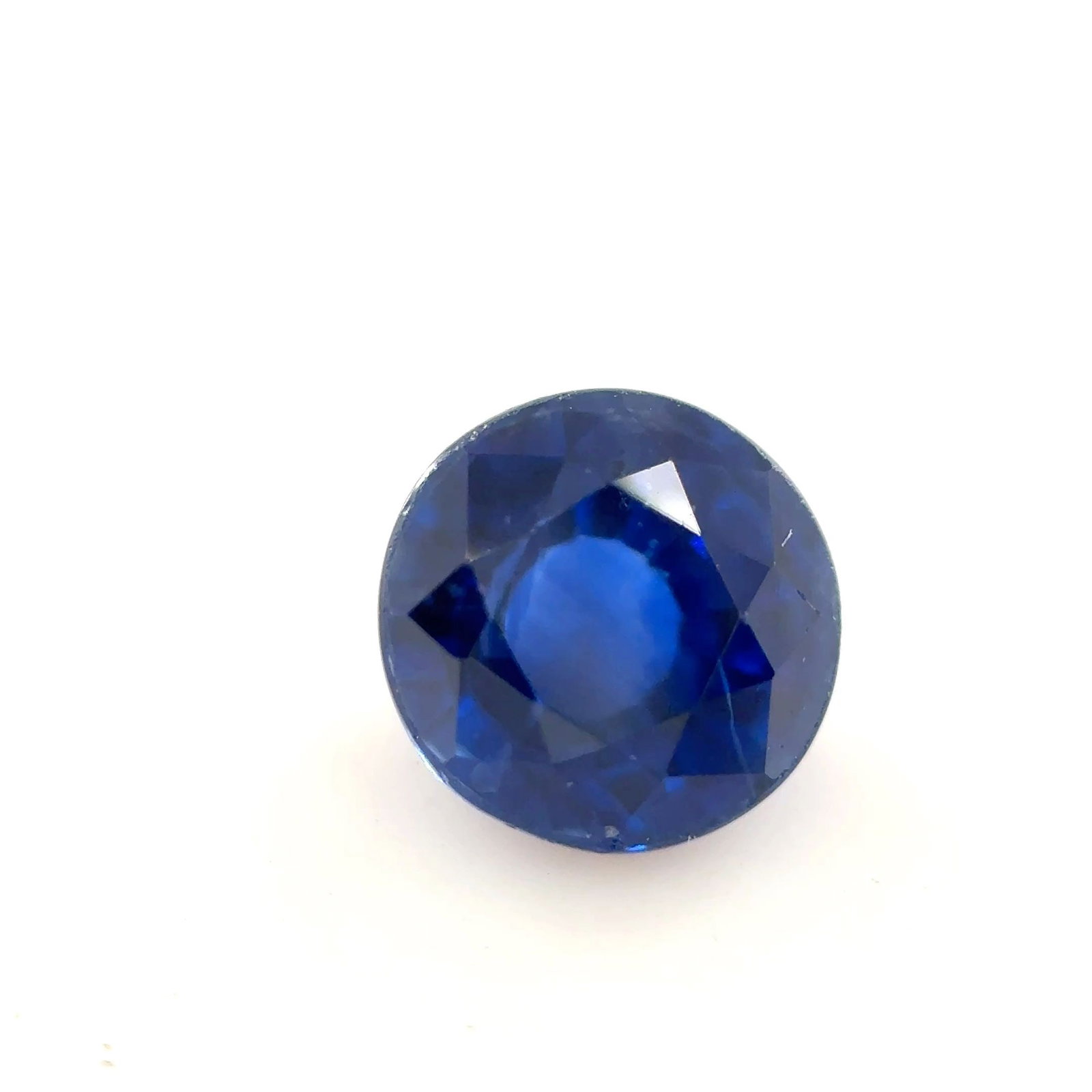 Loose Sapphire Gemstone Round 1.06ct Blue SI (1 of 1)