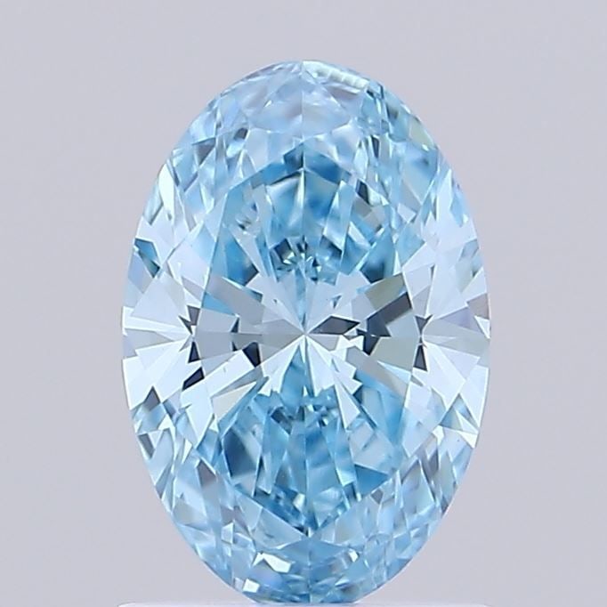 Loose Lab Diamond Oval 1.07ct Fancy Vivid Blue VS1: Loose Lab Diamond Oval 1.07ct Fancy Vivid Blue VS1 Loose lab-grown diamond, 1.07 ct, oval cut, fancy vivid blue color, VS1 clarity, with VG polish, no certification available. Item Specifics: