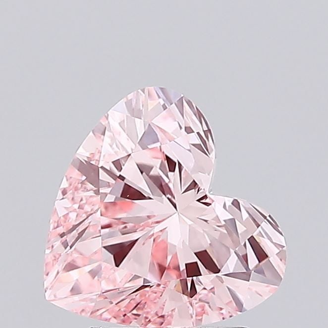 Loose Lab Diamond 2.02ct Fancy Intense Pink VS1 - IGI Heart: Loose Lab Diamond 2.02ct Fancy Intense Pink VS1 - IGI Heart Loose lab-grown diamond weighing 2.02 carats, colored fancy intense pink and graded VS1 clarity, certified by IGI, with excellent polish and