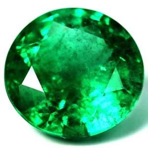 Loose Emerald Gemstone 1.46ct Green SI - Round: Loose Emerald Gemstone 1.46ct Green SI - Round Loose emerald gemstone, weighing 1.46ct, faceted in a round cut, with a vivid green color and SI clarity. No certification is provided. Item Specifics: