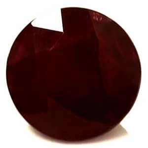 Loose Ruby Gemstone Round 1.41ct Red SI (1 of 1)