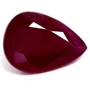 Loose GIA Pear 1.51ct Red SI Ruby Gemstone (1 of 1)