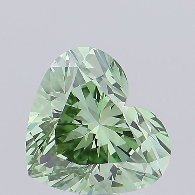 Loose Lab Diamond IGI Heart 3.01ct Fancy Vivid Green VS2: Loose Lab Diamond IGI Heart 3.01ct Fancy Vivid Green VS2 Loose lab-grown diamond weighing 3.01ct, featuring a fancy vivid green color and VS2 clarity, certified by IGI, measuring 8.78L x 10.01W x 5.77