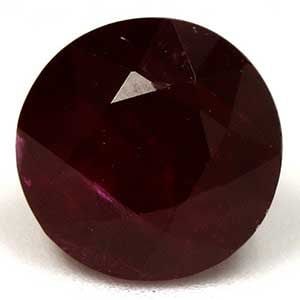 Loose Ruby Gemstone Round 1.08ct Red SI: Loose Ruby Gemstone Round 1.08ct Red SI Loose ruby gemstone weighing 1.08ct, faceted cut with deep red color and SI clarity. The dimensions are 5.76mm x 5.75mm, with no certification. Item Specifics: