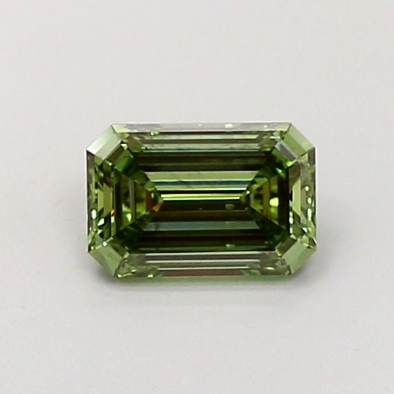 Loose Lab Diamond IGI Emerald 1.02ct Fancy Vivid Green SI1: Loose Lab Diamond IGI Emerald 1.02ct Fancy Vivid Green SI1 This 1.02ct emerald loose lab diamond has a Fancy Vivid Green color, SI1 clarity, and is certified by IGI, with measurements of 7.35L x 4.9W