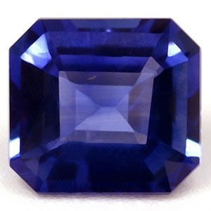Loose Sapphire Gemstone Emerald 1.0ct Blue SI (1 of 1)