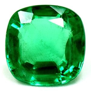 Loose Emerald Gemstone 1.78ct Green SI - GIA Cushion: Loose Emerald Gemstone 1.78ct Green SI - GIA Cushion Loose Emerald Gemstone weighing 1.78 ct, cut in a cushion shape with intense green color and SI clarity, treated with oiling, certified by GIA. 