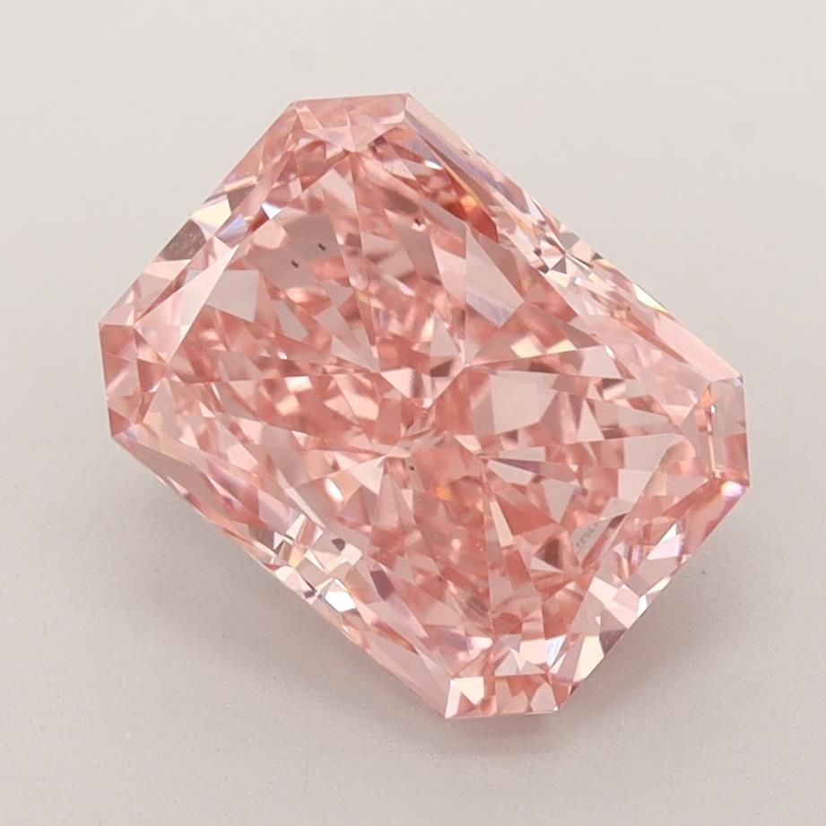 Loose Lab Diamond IGI Radiant 3.07ct Fancy Vivid Pink VS1: Loose Lab Diamond IGI Radiant 3.07ct Fancy Vivid Pink VS1 Loose lab-grown diamond weighing 3.07ct, featuring a Fancy Vivid Pink color and VS1 clarity, with IGI certification. Item Specifics: Source: