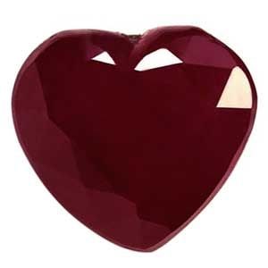Loose Ruby Gemstone GIA Heart 1.12ct Red SI (1 of 1)