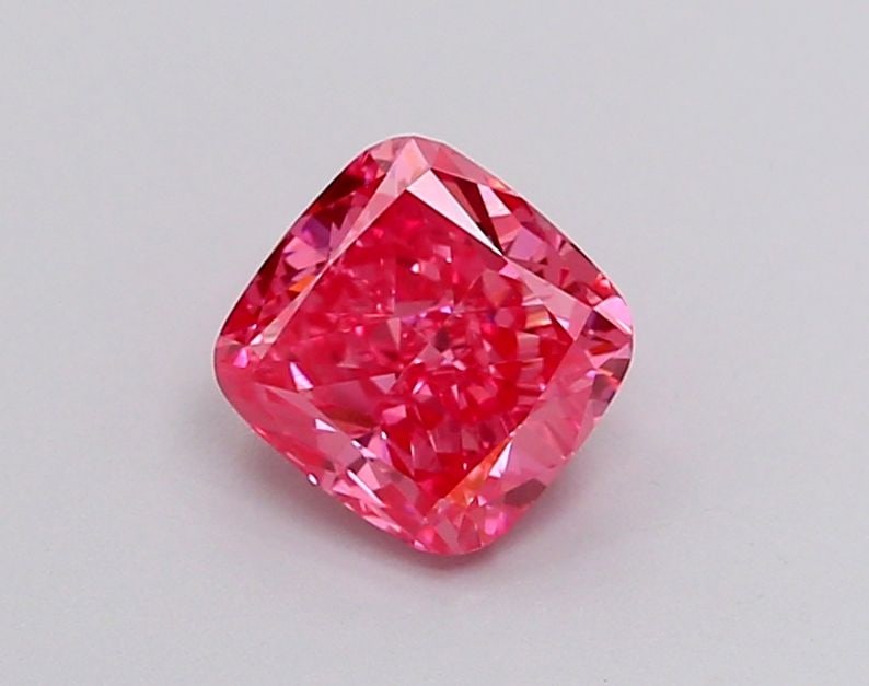 Loose Lab Diamond IGI Cushion Brilliant 1.02ct Fancy Vivid Pink VS2: Loose Lab Diamond IGI Cushion Brilliant 1.02ct Fancy Vivid Pink VS2 Loose 1.02ct lab-grown diamond, IGI certified, in fancy vivid pink color and VS2 clarity, measuring 5.81mm x 5.61mm x 3.62mm. Item
