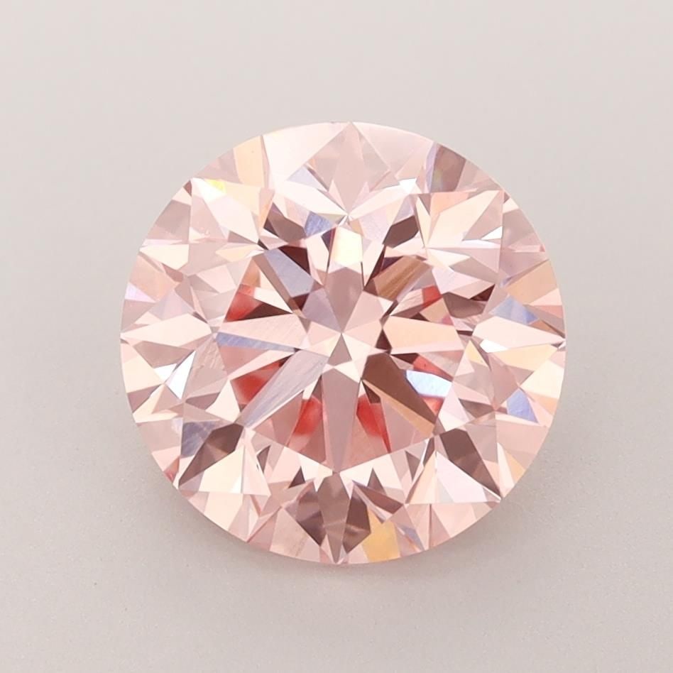 Loose Lab Diamond IGI Round 3.02ct Fancy Vivid Pink VS1: Loose Lab Diamond IGI Round 3.02ct Fancy Vivid Pink VS1 3.02ct Fancy Vivid Pink VS1 loose lab diamond, certified by IGI, with very good polish and good symmetry, measuring 8.95L x 9.07W x 5.88H. 