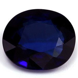 Loose Sapphire Gemstone 1.23ct Blue SI - Oval: Loose Sapphire Gemstone 1.23ct Blue SI - Oval Loose Sapphire gemstone of 1.23ct, oval cut, deep blue color, SI clarity, heated treatment, measuring 7.02 x 6.0 mm, certification: none. Item