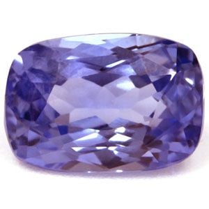 Loose Cushion 1.43ct Blue EC Sapphire Gemstone: Loose Cushion 1.43ct Blue EC Sapphire Gemstone Loose Cushion 1.43ct Blue EC Sapphire gemstone with a faceted cut, medium blue color, and measurements of 7.46L x 5.19W. No certification or treatment. 