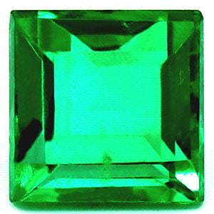 Loose Emerald Gemstone GIA Square 1.43ct Green SI: Loose Emerald Gemstone GIA Square 1.43ct Green SI Loose emerald gemstone weighing 1.43ct with a medium green color, SI clarity, and GIA certification, featuring a faceted cut and measuring 6.2L x