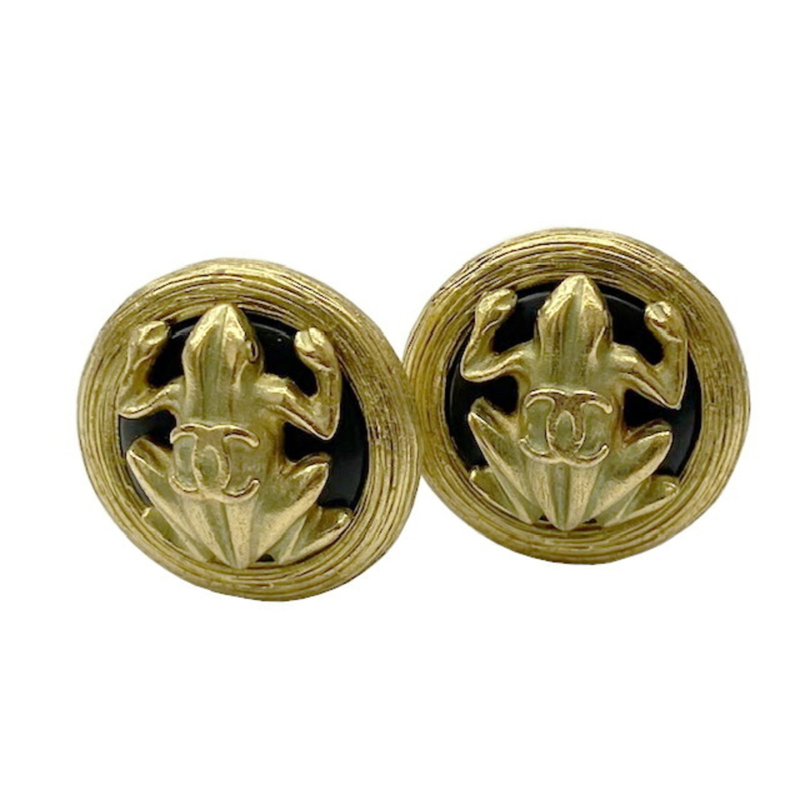 Gold Plating Chanel Clip Earrings (1 of 5)