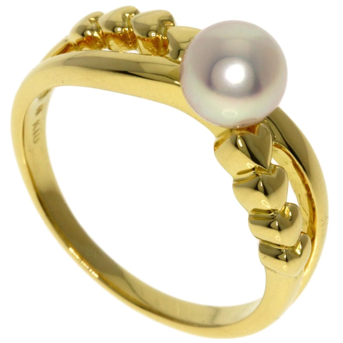 K18 Yellow Gold MIKIMOTO Pearl Ring (1 of 8)